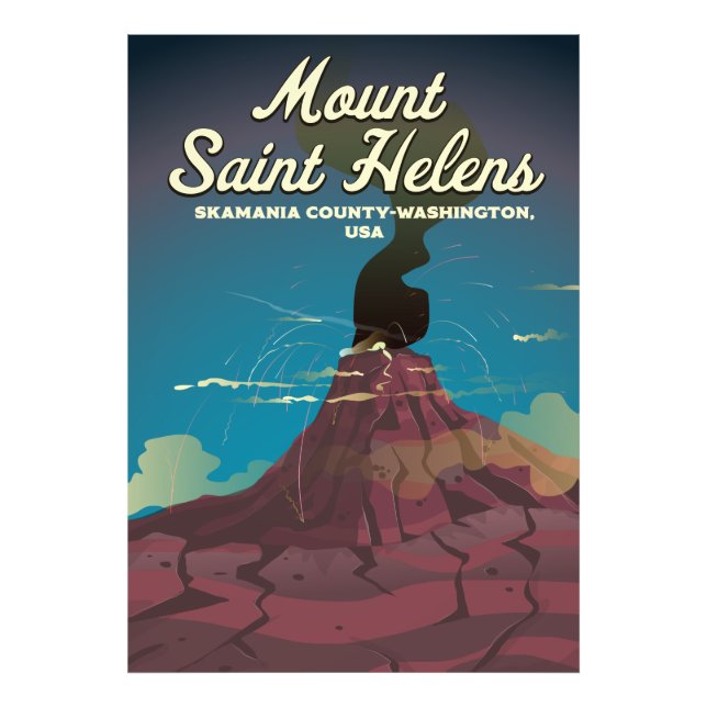 Mount Saint Helens Washington USA Photo Print (Front)
