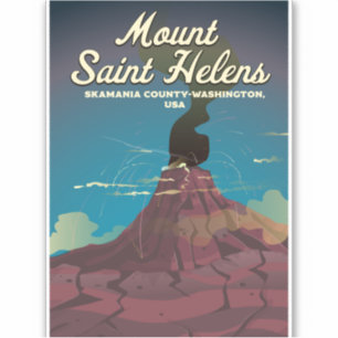 Mount Saint Helens Washington USA Sticker