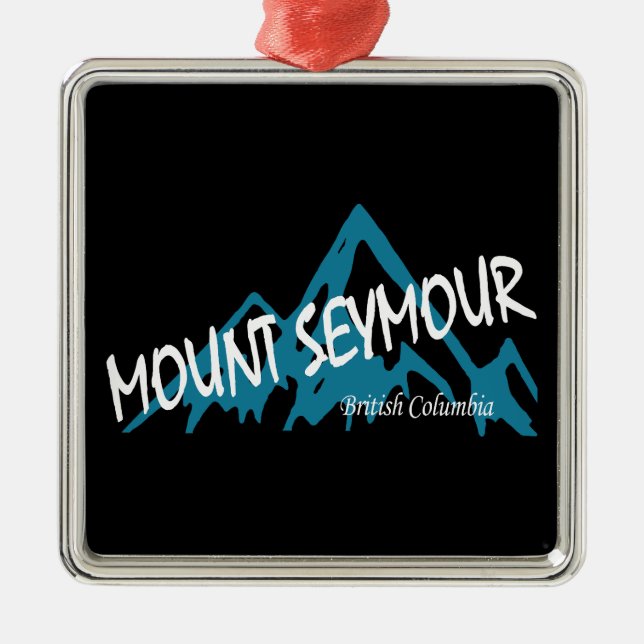 Mount Seymour Mountains Metal Ornament (Front)