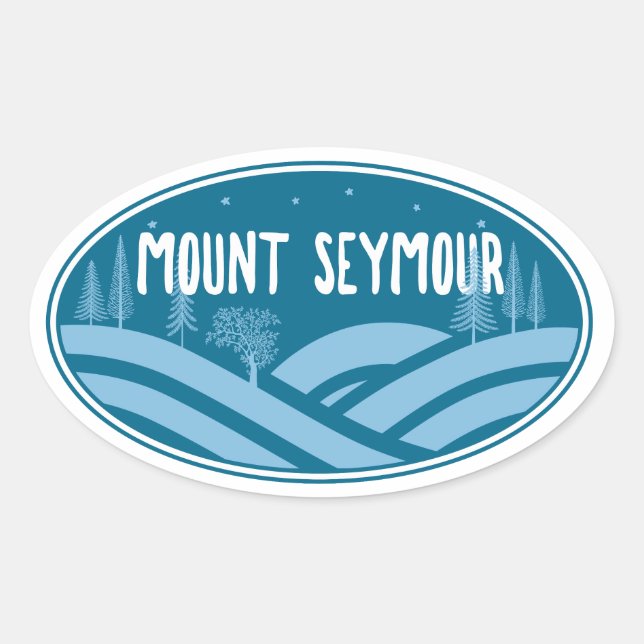 Mount Seymour Outdoors Oval Sticker (Front)