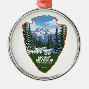 Mount Seymour Provincial Park Arrowhead Metal Ornament