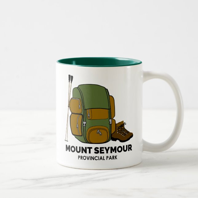 Mount Seymour Provincial Park Backpack Two-Tone Coffee Mug (Right)