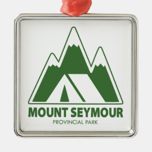 Mount Seymour Provincial Park Mountains Camping Metal Ornament