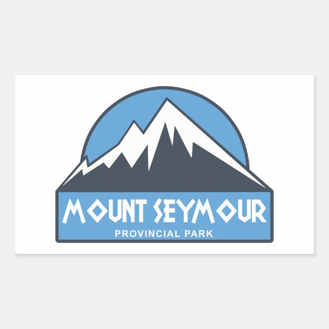 Mount Seymour Provincial Park Rectangular Sticker (Front)