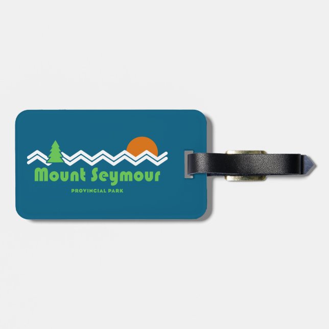 Mount Seymour Provincial Park Retro Luggage Tag (Back Horizontal)