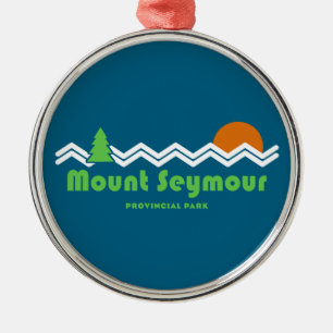 Mount Seymour Provincial Park Retro Metal Ornament