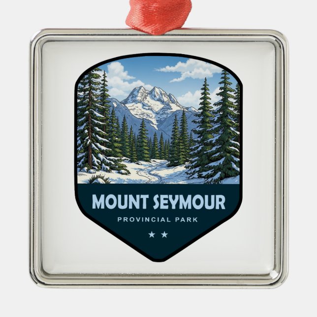Mount Seymour Provincial Park Shield Metal Ornament (Front)