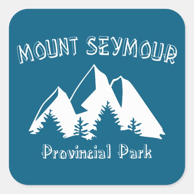 Mount Seymour Provincial Park Square Sticker (Front)