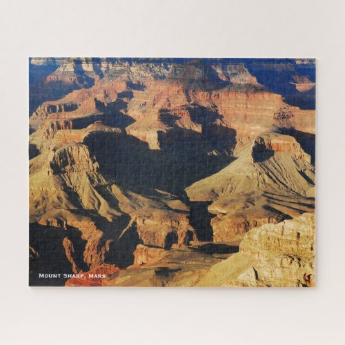 Mount Sharp on Planet Mars Photo Jigsaw Puzzle