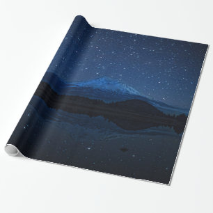 MOUNT SHASTA BY STARLIGHT WRAPPING PAPER