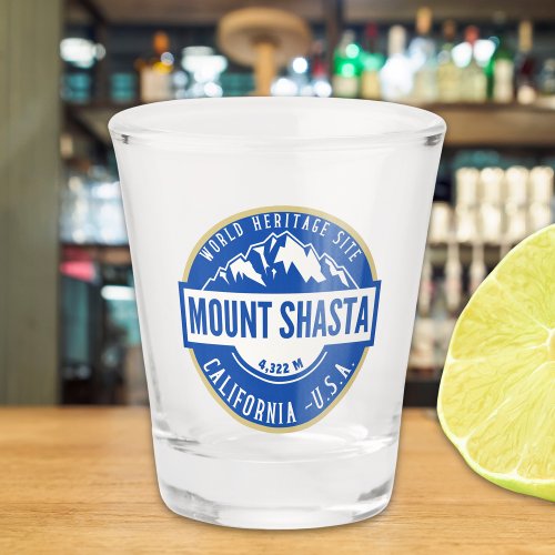 Mount Shasta California Beautiful Landscape Shot Glass