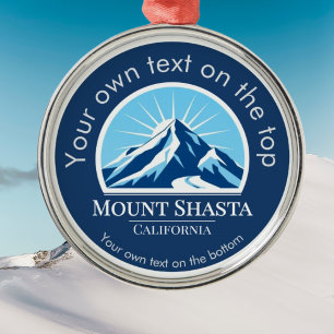 Mount Shasta California medal Metal Ornament