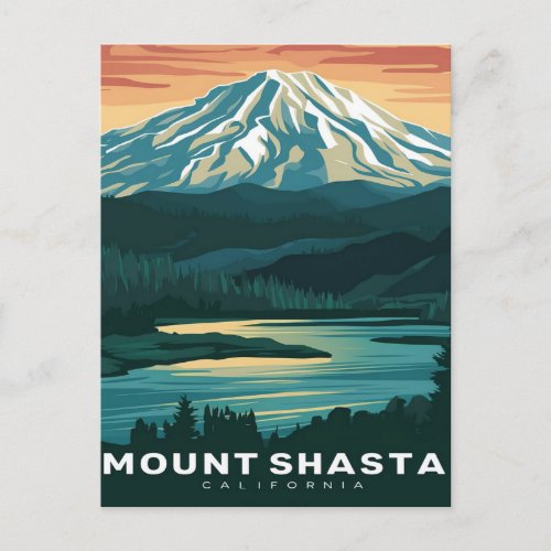 Mount Shasta California Postcard