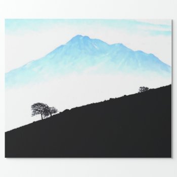 Mount Shasta (floating Mountain) Wrapping Paper by CNelson01 at Zazzle