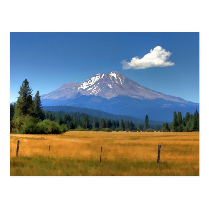 MOUNT SHASTA NEAR McCLOUD Post Cards