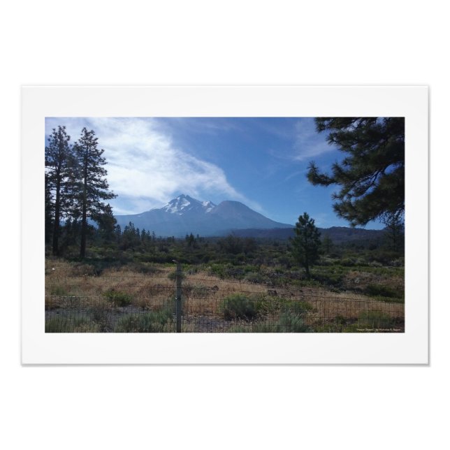 "Mount Shasta" Professional Photo Prints (Front)