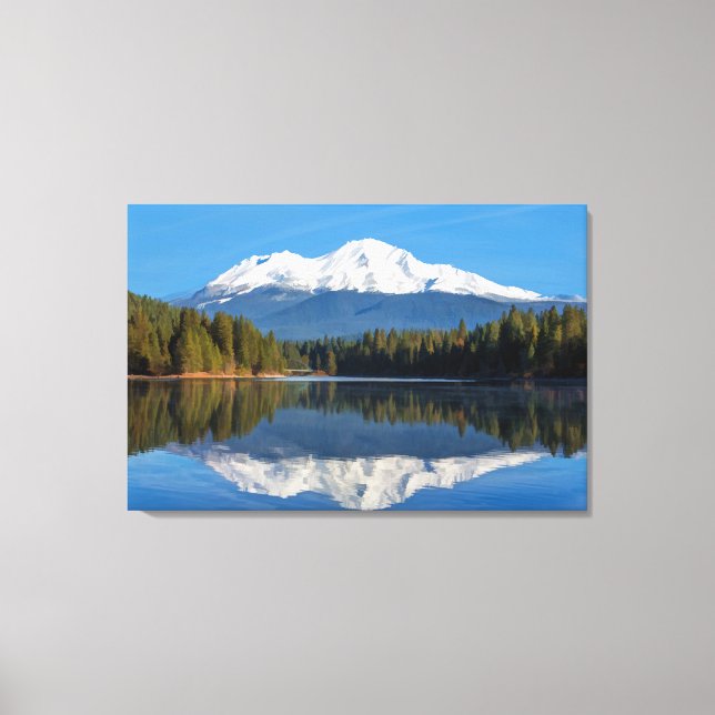 MOUNT SHASTA REFLECTED CANVAS PRINT (Front)
