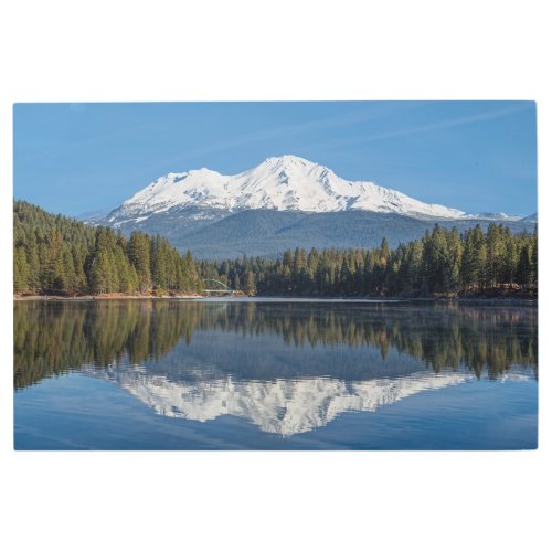 MOUNT SHASTA REFLECTED METAL PRINT