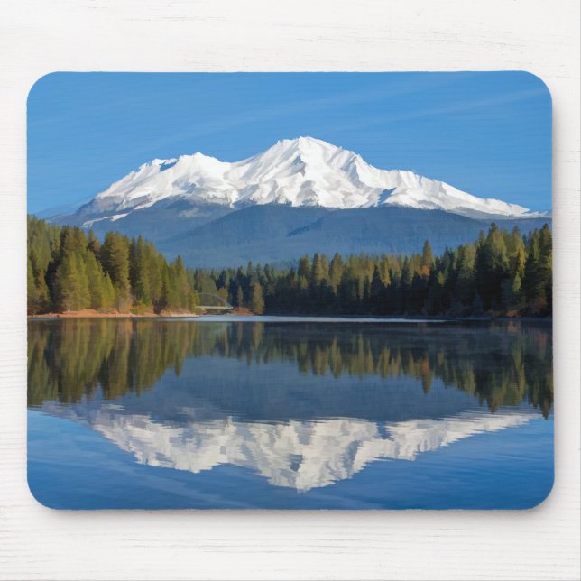 MOUNT SHASTA REFLECTED MOUSE PAD (Front)