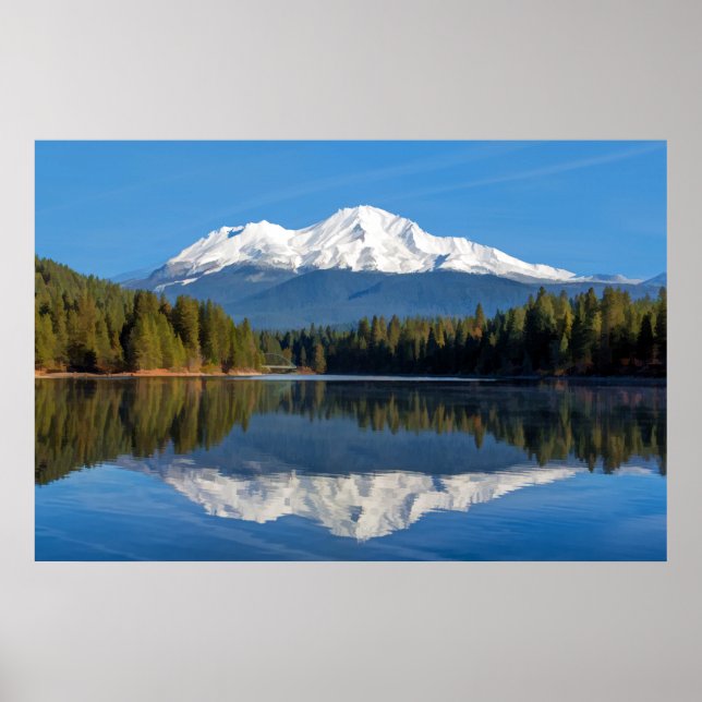MOUNT SHASTA REFLECTED POSTER (Front)