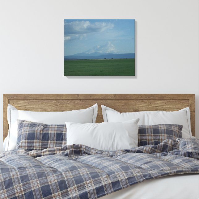Mount Shasta Runaway Bride 1 Canvas Print (Insitu(Bedroom))