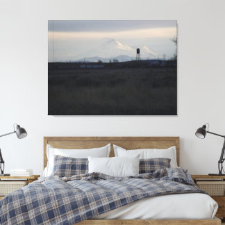 Mount Shasta Sunset on Snow 2 Canvas Print