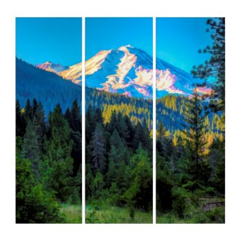 Mount Shasta Triptych by CNelson01 at Zazzle
