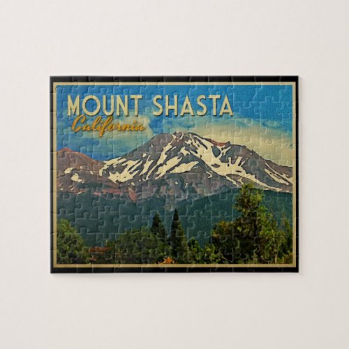 Mount Shasta Vintage Jigsaw Puzzle