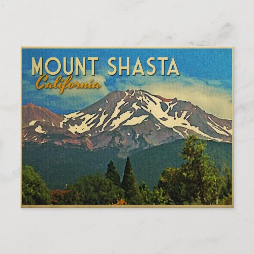 Mount Shasta Vintage Postcard