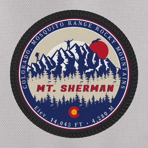 Mount Sherman Colorado 14er fourteeners Climbing Patch
