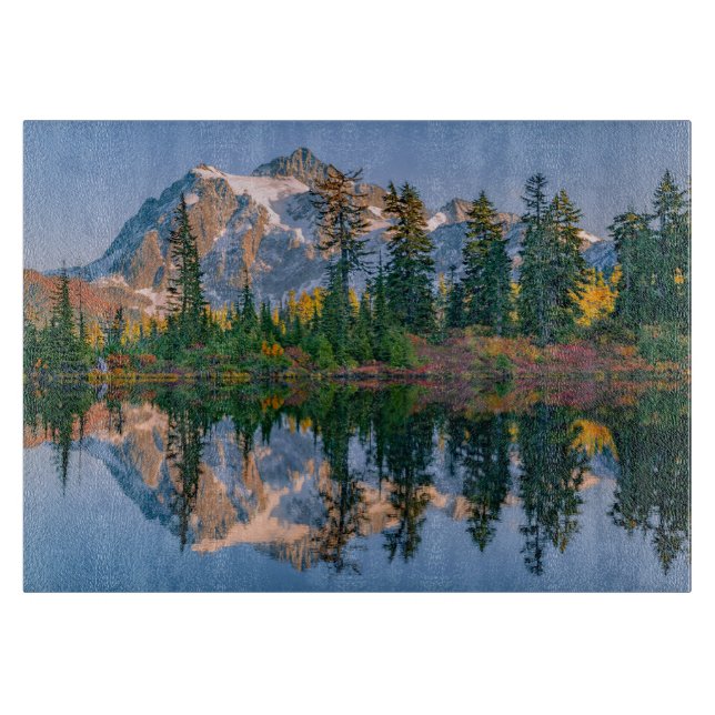Mount Shuksan mirrored in Reflection Lake Cutting Board (Front)