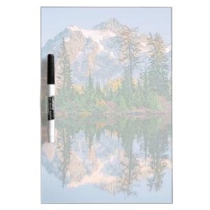 Mount Shuksan mirrored in Reflection Lake Dry Erase Board