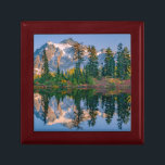 Mount Shuksan mirrored in Reflection Lake Gift Box<br><div class="desc">Mount Shuksan is mirrored in Reflection Lake at Mount Baker NRA on an autumn afternoon in the North Cascades of Washington,  Whatcom County,  Washington,  USA</div>