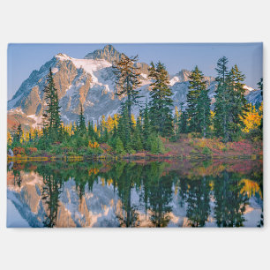 Mount Shuksan mirrored in Reflection Lake Magnet