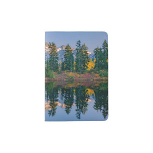 Mount Shuksan mirrored in Reflection Lake Passport Holder