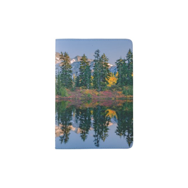 Mount Shuksan mirrored in Reflection Lake Passport Holder (Front)