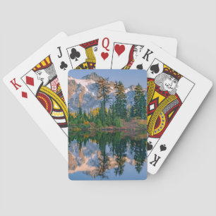 Mount Shuksan mirrored in Reflection Lake Poker Cards