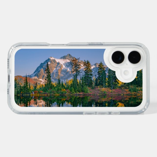 Mount Shuksan mirrored in Reflection Lake Speck iPhone Case (Horz)