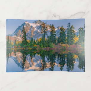 Mount Shuksan mirrored in Reflection Lake Trinket Tray