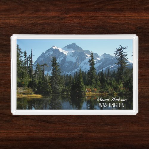 Mount Shuksan Washington Lanscape Acrylic Tray