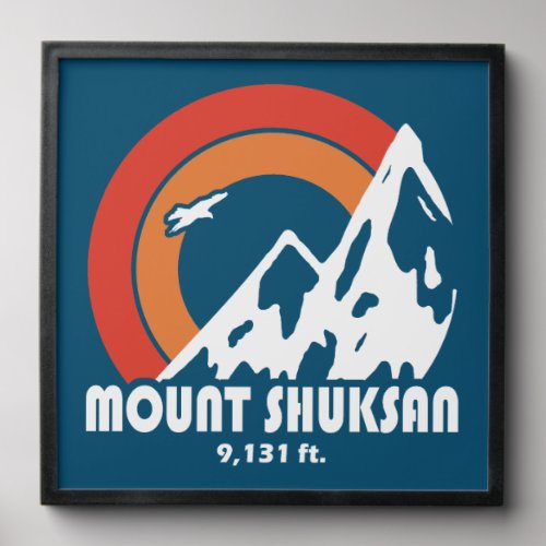 Mount Shuksan Washington Sun Eagle Peel And Stick Photo Tile