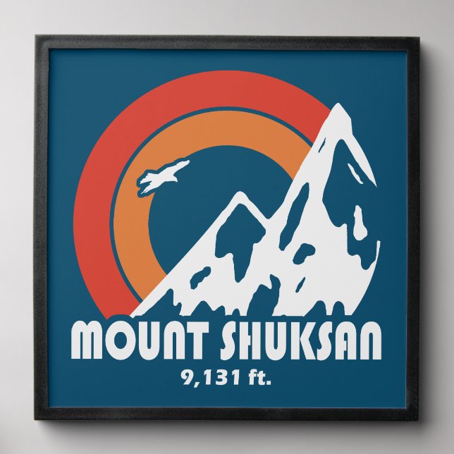 Mount Shuksan Washington Sun Eagle Peel And Stick Photo Tile (Front Set)