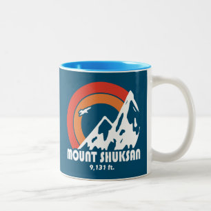 Mount Shuksan Washington Sun Eagle Two-Tone Coffee Mug