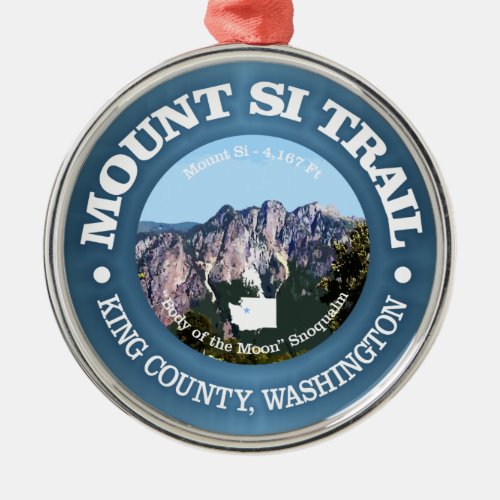 Mount Si Trail Metal Ornament