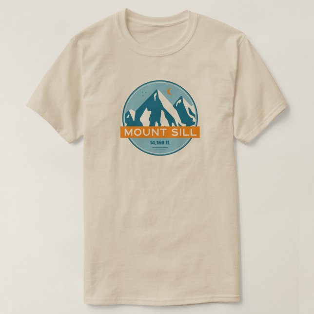 Mount Sill California Stars Moon T-Shirt (Design Front)