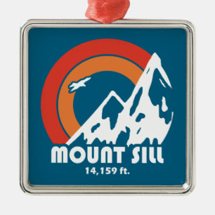 Mount Sill California Sun Eagle Metal Ornament