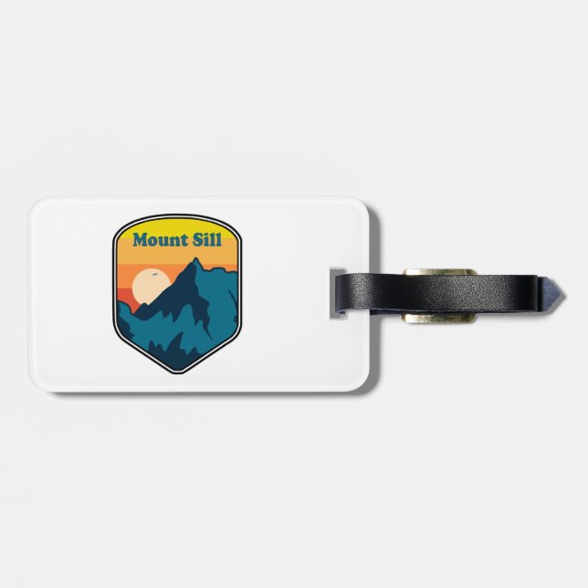 Mount Sill California Sunrise Luggage Tag (Back Horizontal)