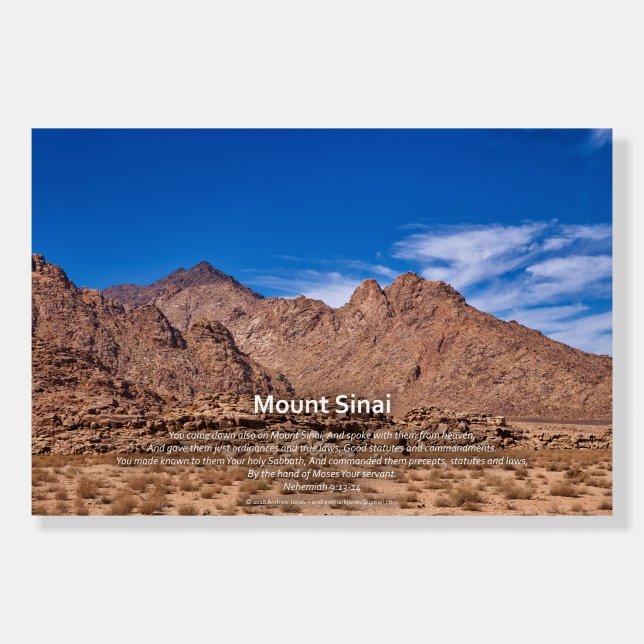 Mount Sinai at Noon Inspirational Poster (Front)