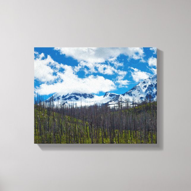 Mount Sisters Stretched Canvas Print (Front)