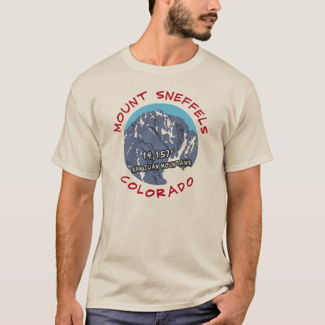 Mount Sneffels, Colorado T-Shirt (Front)